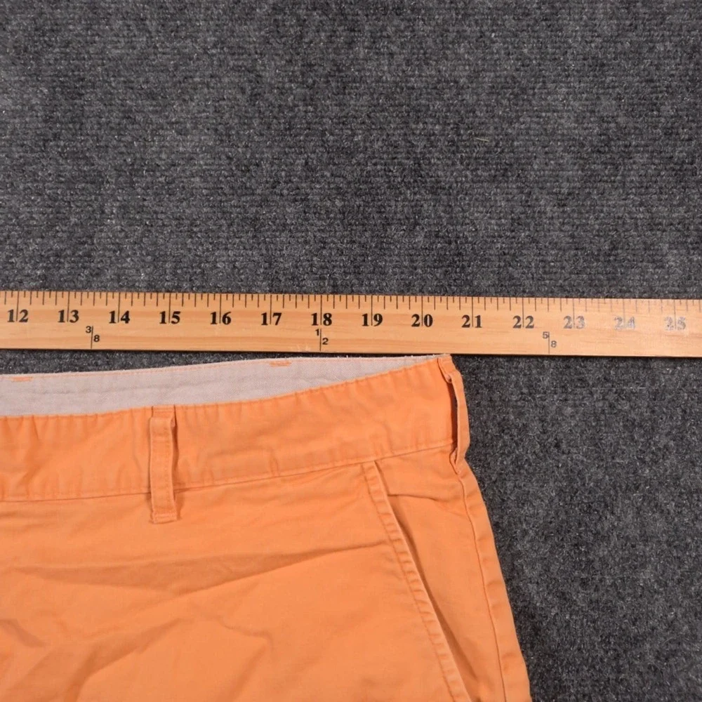Bills Khakis Parker Shorts Mens 42 Orange Standard Fit Chino Flat Front USA Made